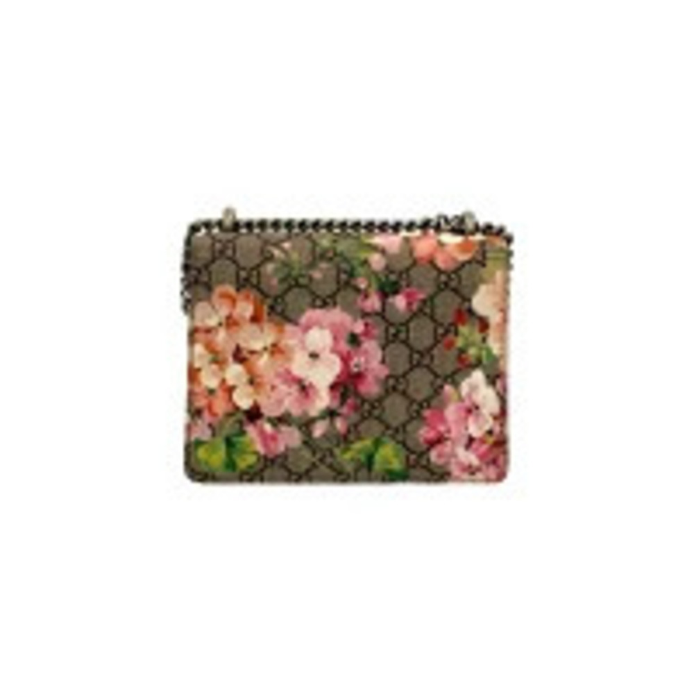 GUCCI Dionysus GG Supreme Flora Flower Leather Chain Shoulder Bag Brown - Picture 3 of 10